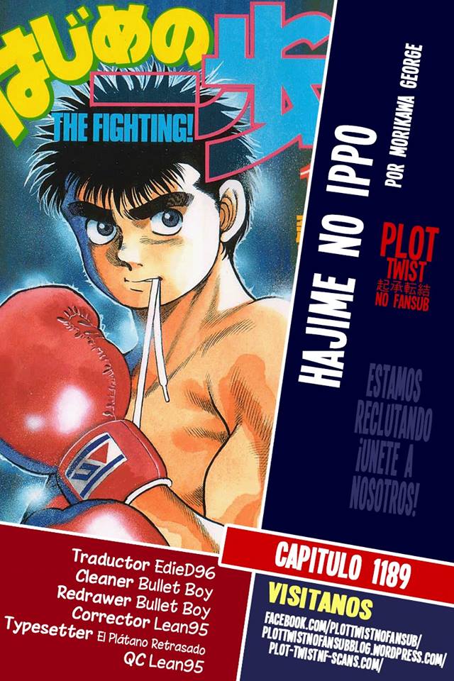 Proximamente capítulo 1189 de ippo
